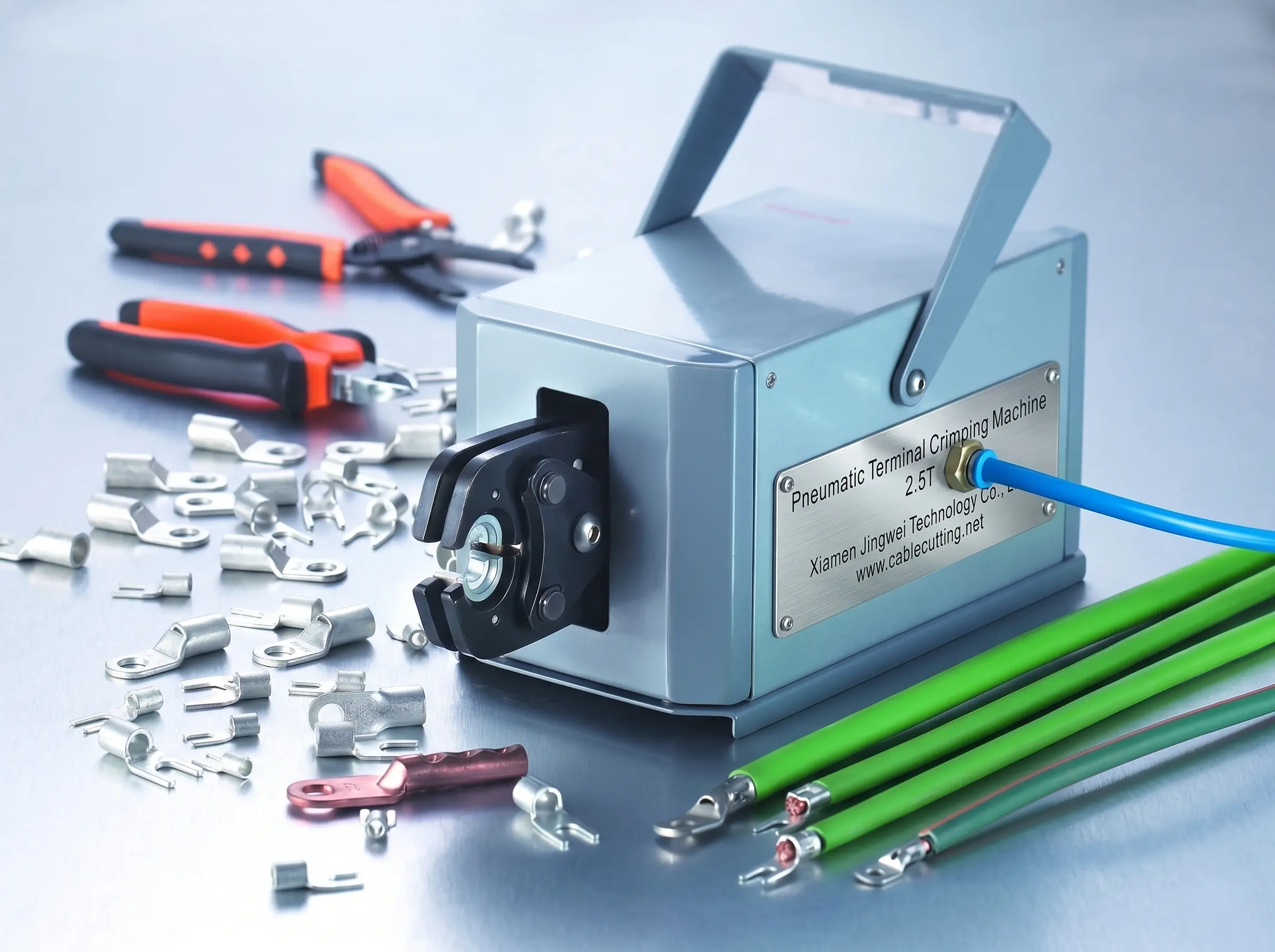 Mesin Crimp Terminal Pneumatik WPM-50L – Cekap & Tepat untuk Automasi Kilang