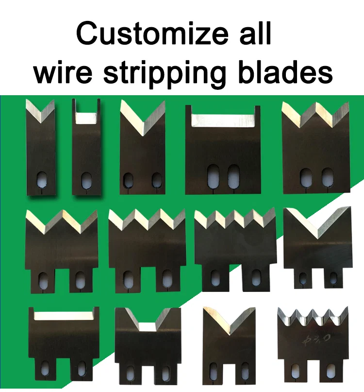 Mesin pemotong kabel bilah keluli tungsten, bilah keluli berkelajuan tinggi, bilah pelucutan wayar 