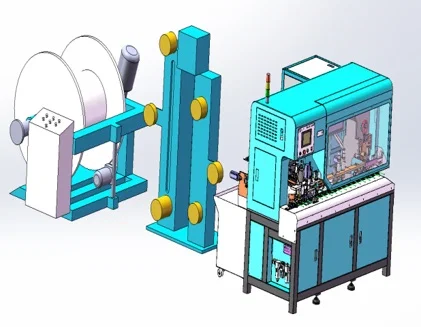Mesin Pembuat Kord Kuasa Automatik Penuh AS, Mesin Pembuat Kabel Kord Kuasa Palam EU, Pelucutan Pemotongan Kabel Kuasa