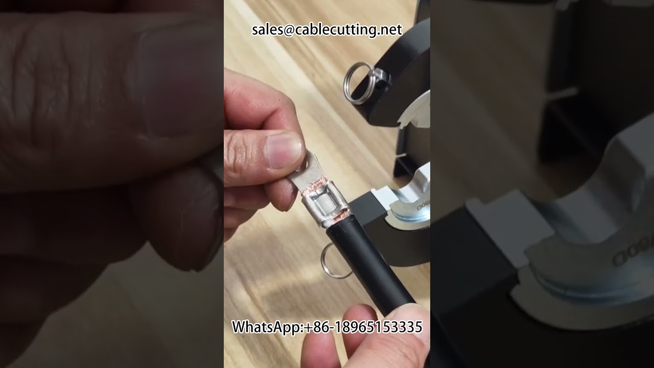 Pneumatic terminal crimping machine 500A crimp point like test  #Hardware tools #Automation equipmen