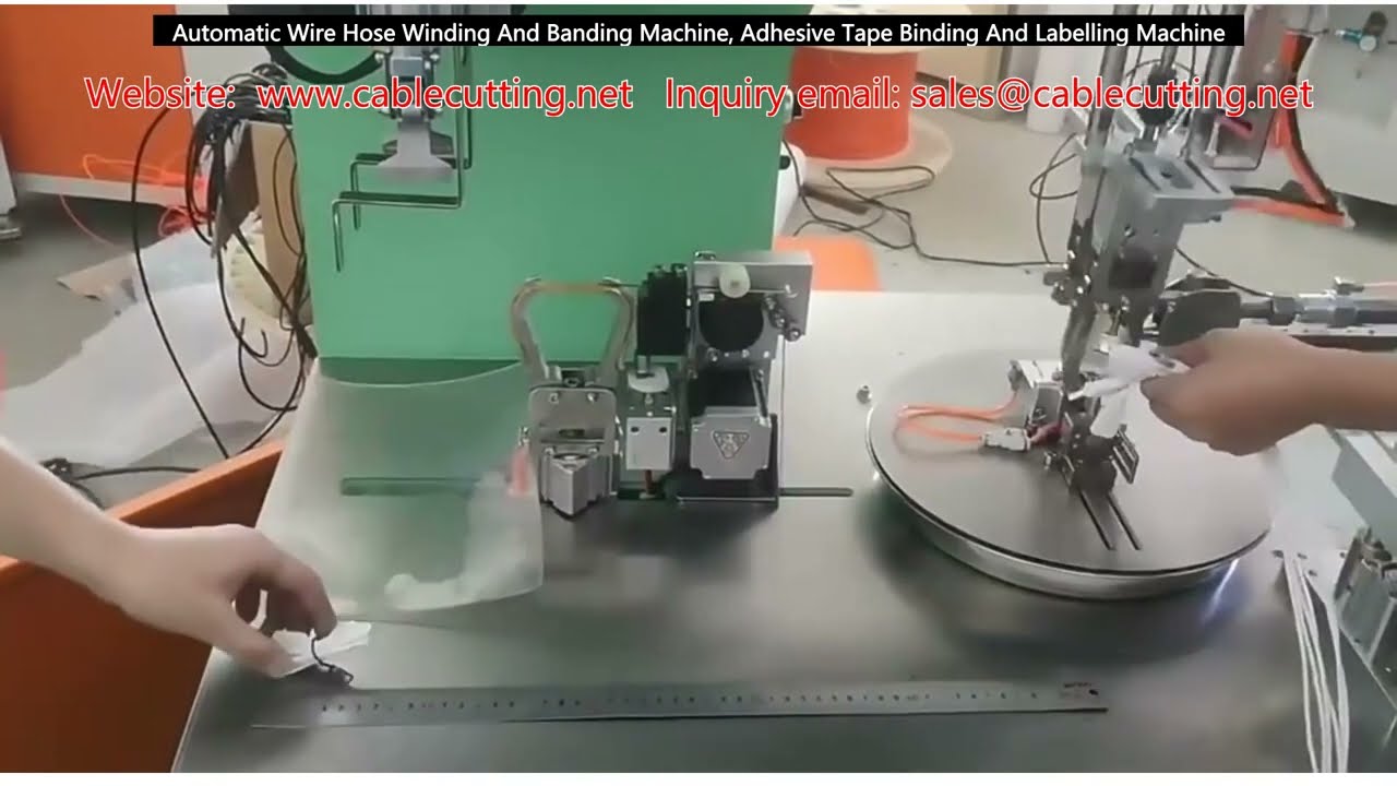 Automatic Wire Hose Winding And Banding Machine, Adhesive Tape Binding And Labelling Machine