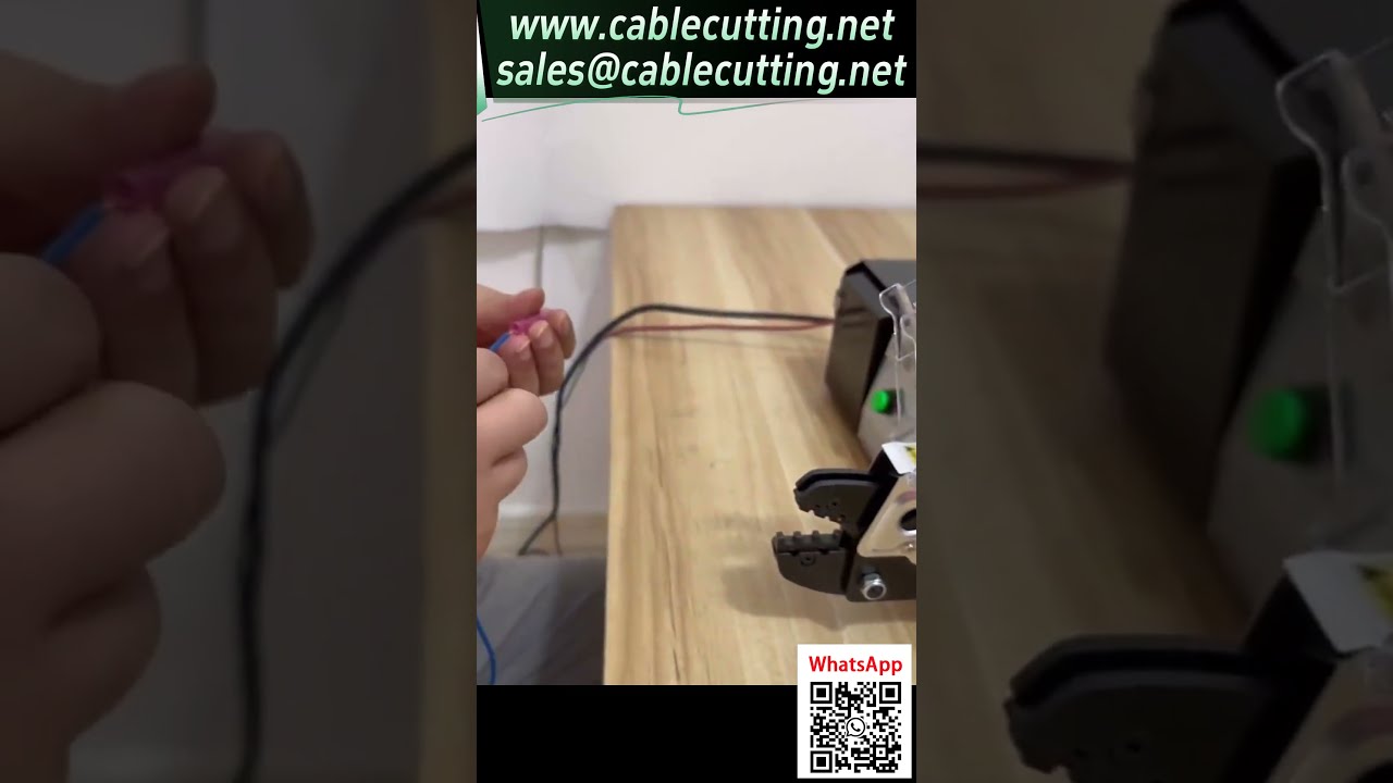 Mesin Crimping Terminal Elektrik - Demonstrasi Crimping Terminal Pengecutan Haba