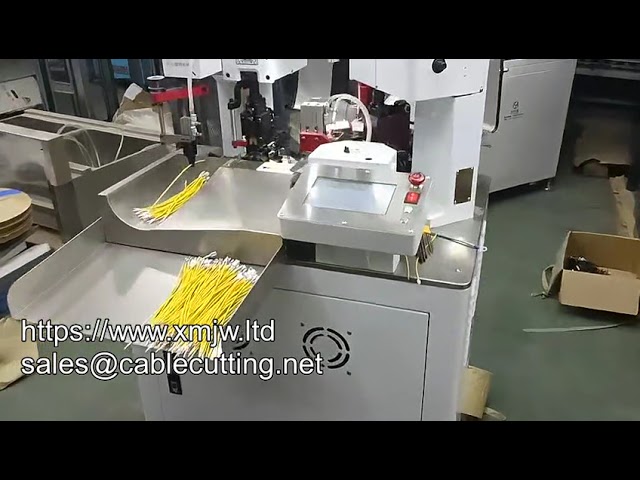 Mesin Pemotong & Crimping Terminal Kabel Kuprum Automatik Dua Kepala | Proses Wayar Efisien