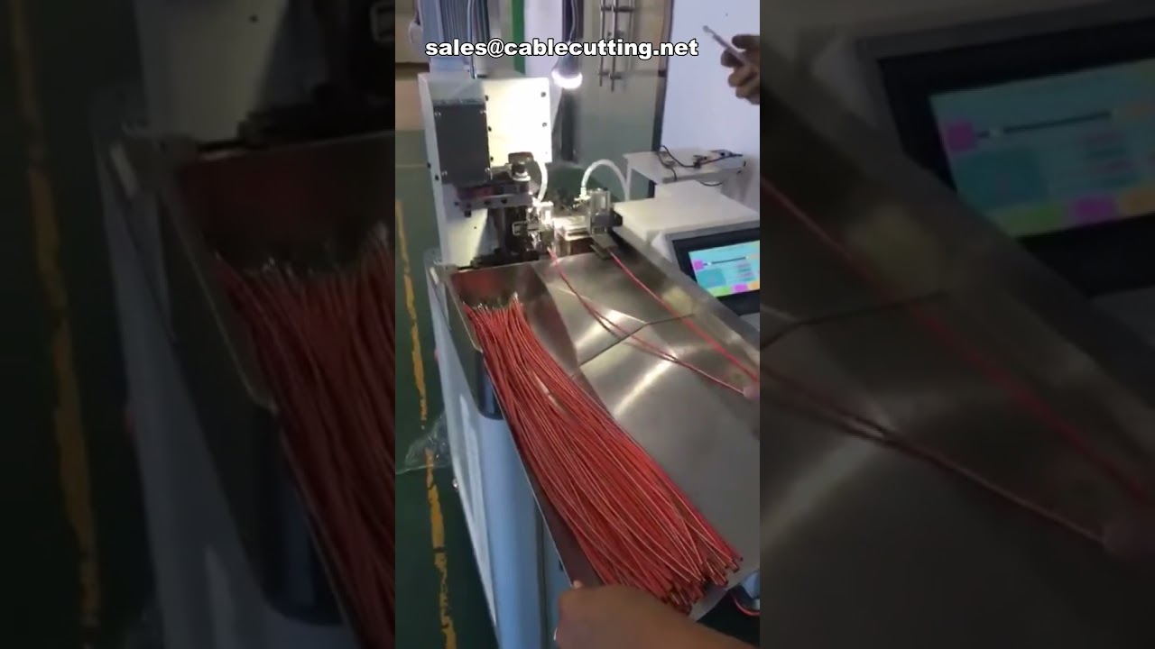 Mesin Pemotong dan Pemampat Terminal Automatik Sepenuhnya - Potong, Kupas, dan Crimp Wayar Automatik