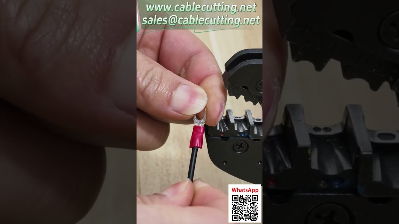 Mesin Crimping Terminal Elektrik - Tukar Acuan untuk Pelbagai Terminal, Plug & Play, Fungsi Kiraan #automasi