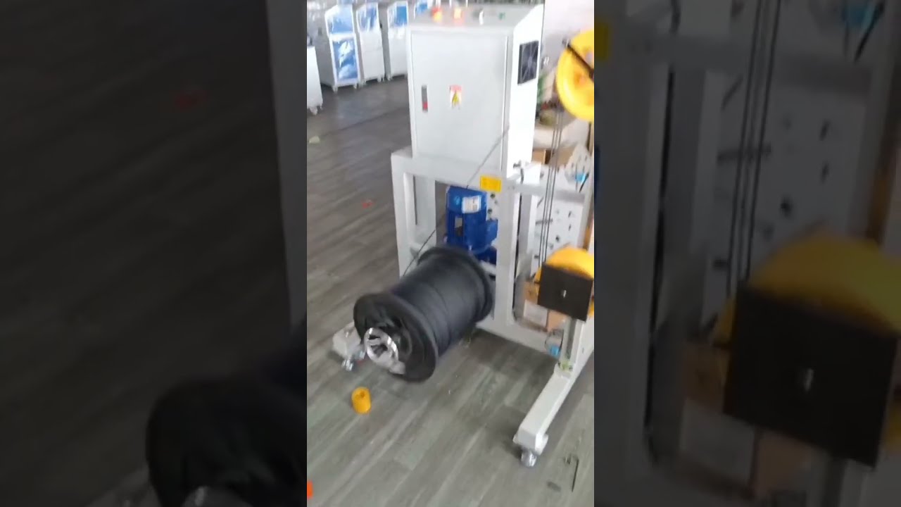 Electric Wire & Cable Meter Counting, Traversing, Cutting & Winding Machine #factory #machine