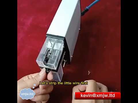How to operate an Induction pneumatic wire stripping machine