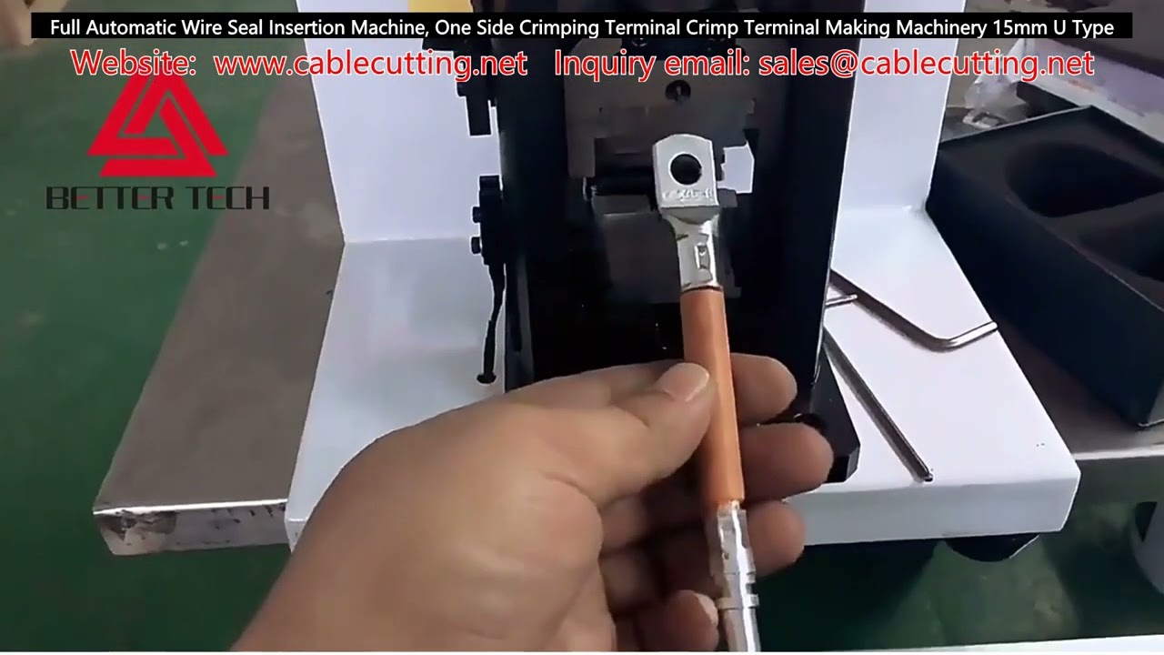 Mesin Pemasangan Seal Wayar Automatik Sepenuhnya & Krimping Terminal Satu Sisi - Mesin Pembuatan Terminal