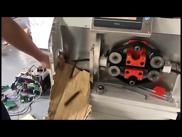 Automatic Hard Plastic PE Corrugated Tube Cutting Machine   Shrink Pipe, Hose, Rubber Cutter, Hole P