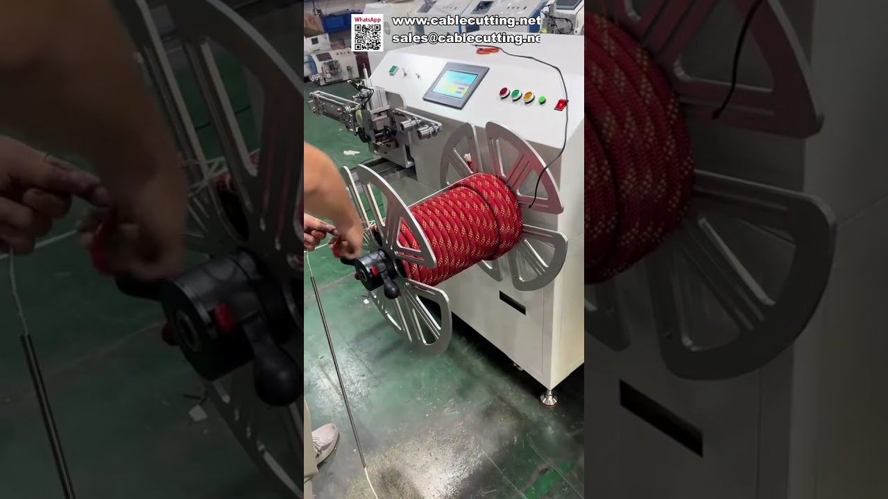 Automatic Meter Counting and Winding Machine with Heating Cutter