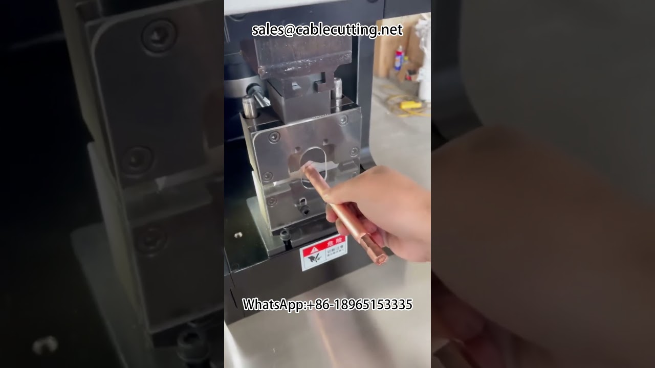 30T servo crimping machine #with 120 square hexagonal die#machine #cablewirestrippingmachine#factory