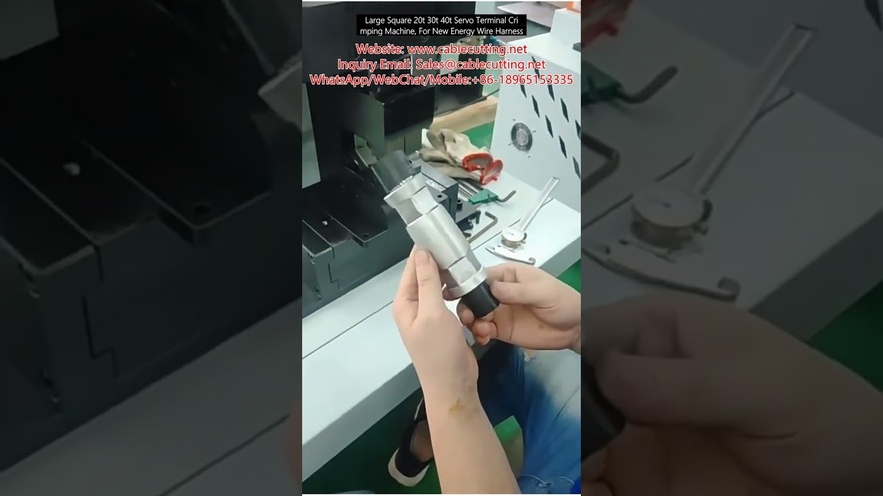Mesin Crimping Terminal Servo 20T, 30T, 40T untuk Wayar Harness Tenaga Baharu - Ketepatan Tinggi