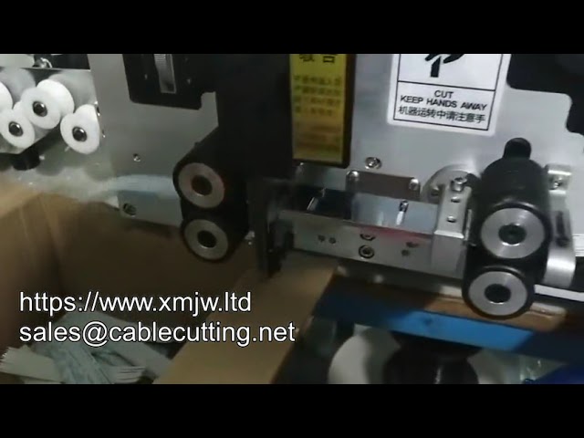 WPM  330a 12p Ribbon Wire Rehearsal Flat Cable Automatic Cutting Stripping Machine With Splitting Fu