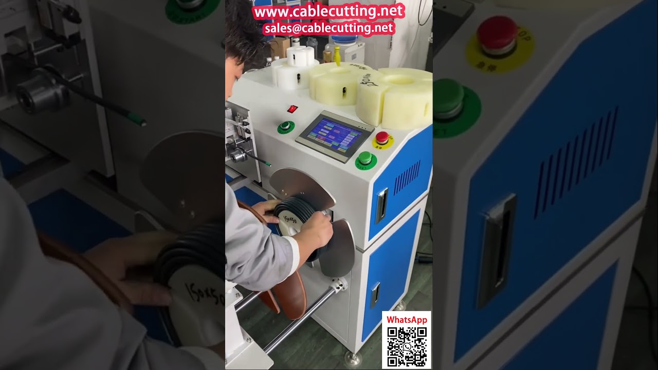 Mesin Penggulung & Pengiraan Automatik untuk Kabel Koaksial, Kord Kuasa, Kabel Bersarung