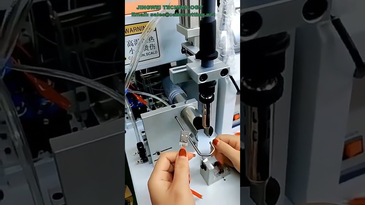 Mesin Pateri Semi Automatik untuk Kabel Data USB | Mesin Pembuatan Kabel