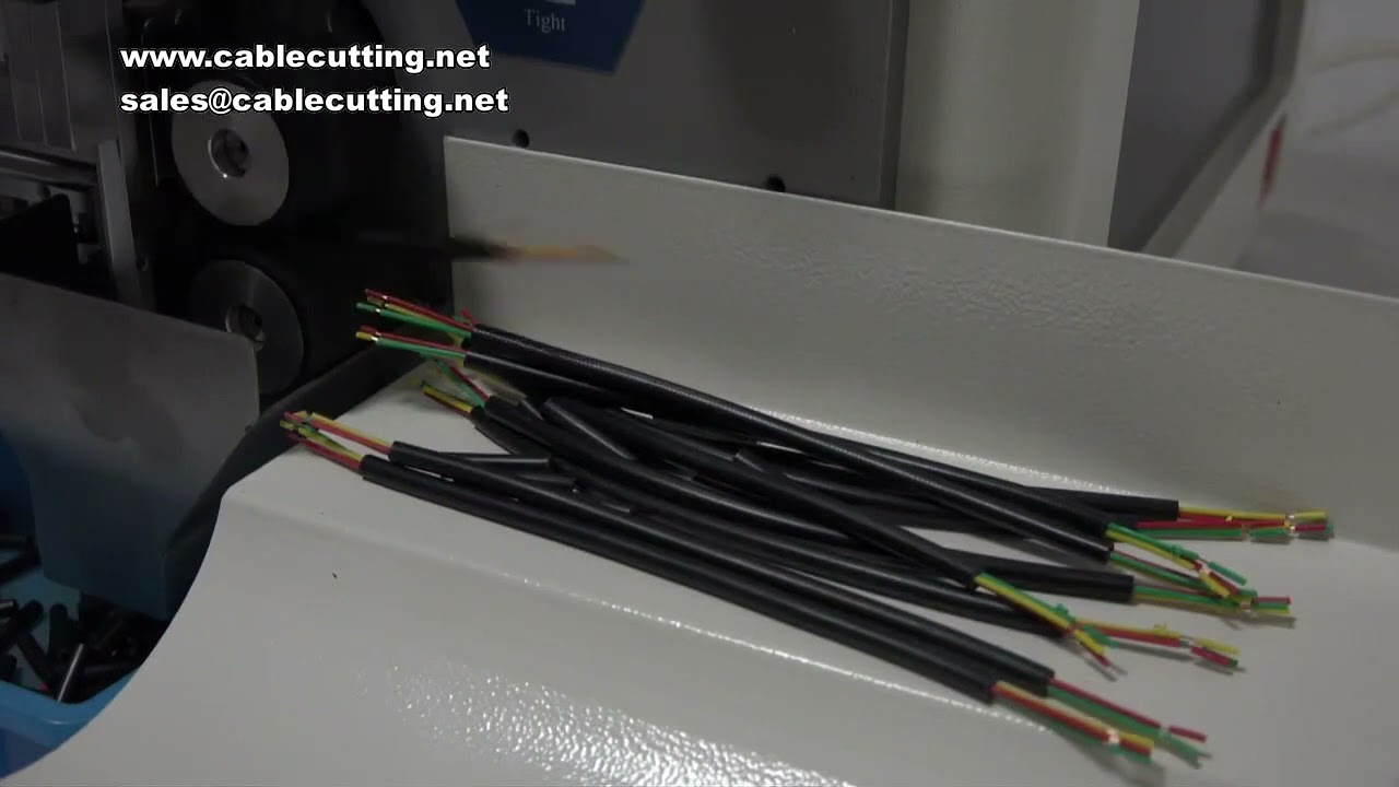 Mesin Penjalur Wayar Automatik 0.1-6mm, Pemotong Wayar Komputer 220v Pacuan Empat Roda