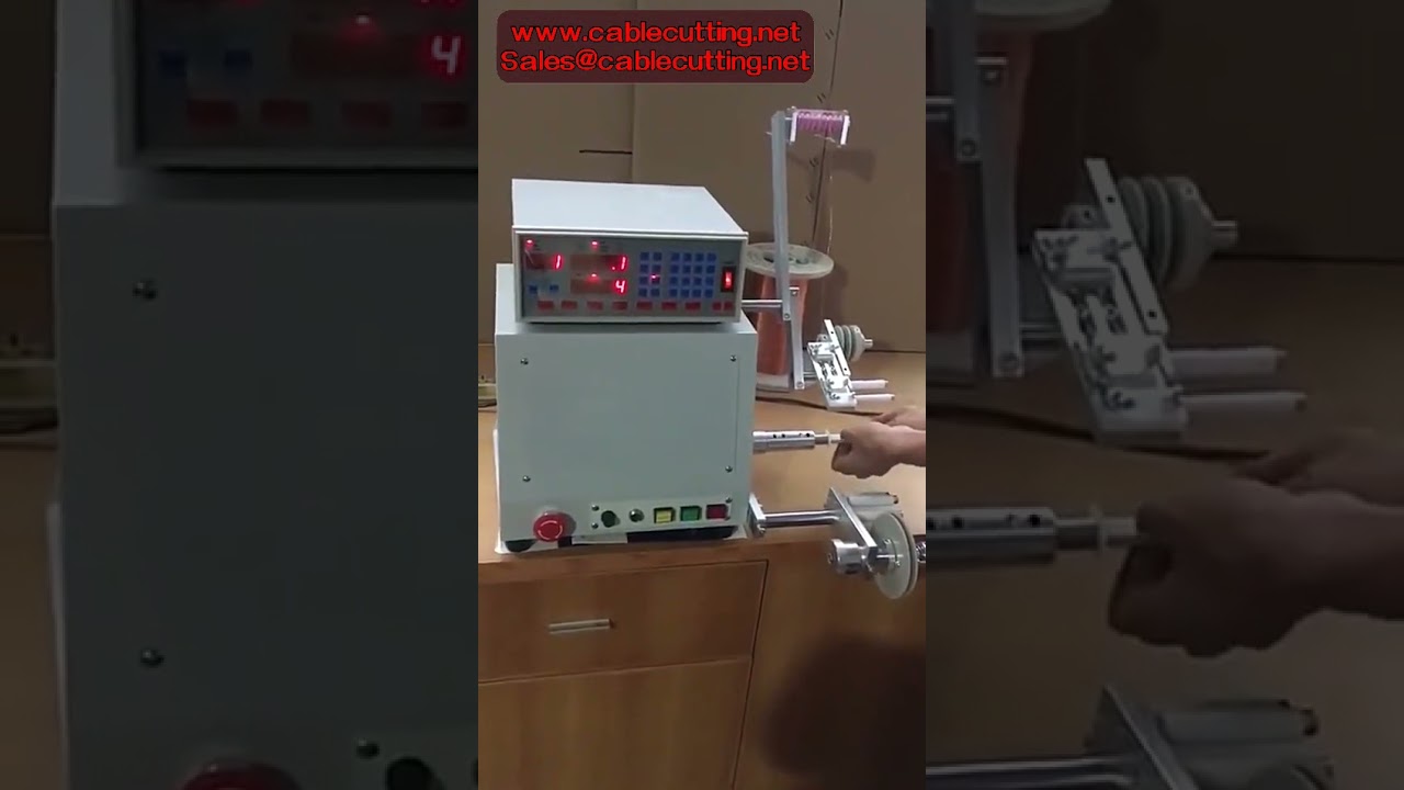 Mesin Penggulung Gegelung Automatik CNC 810/820 – Kuasa 750W/400W untuk Dawai 0.03-1.2mm