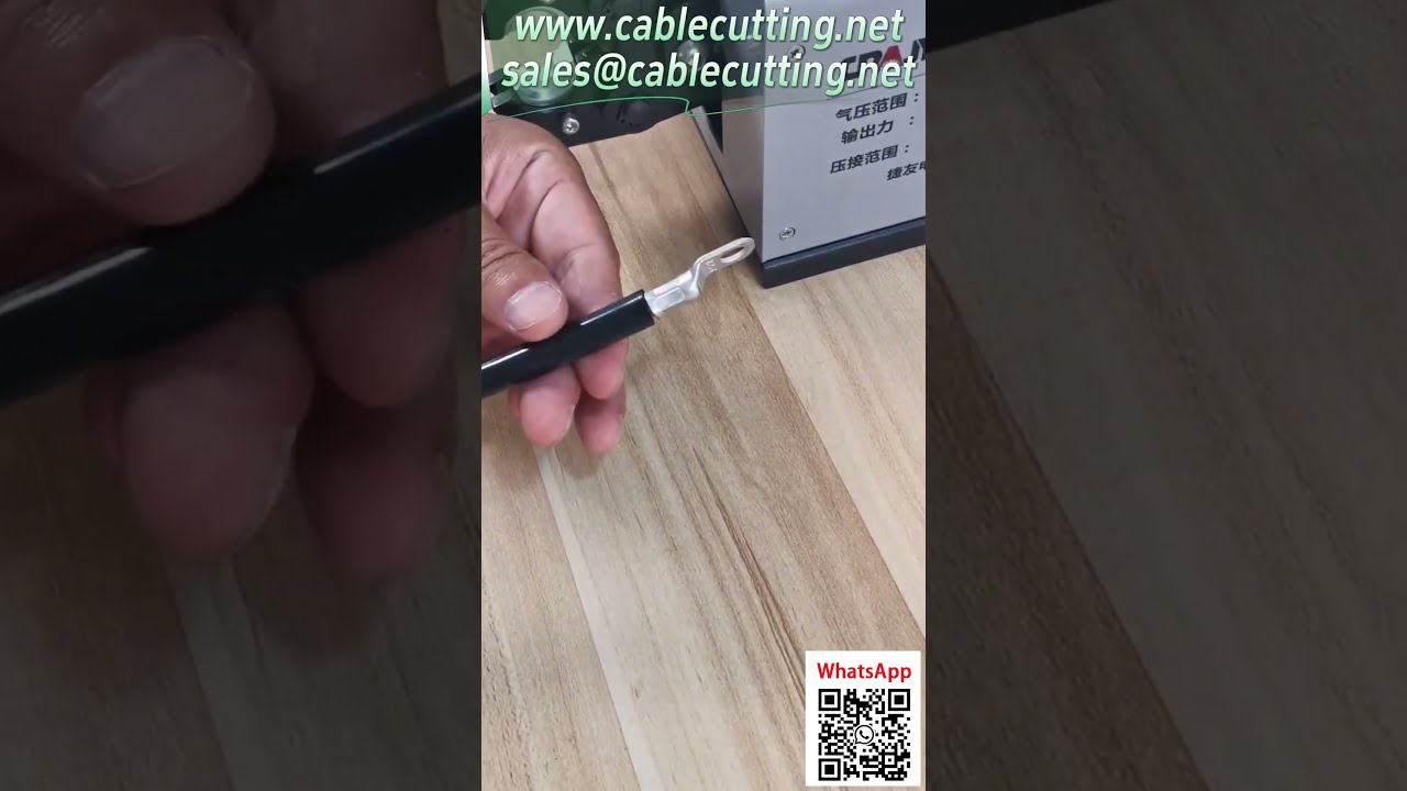 Mesin Crimping Pneumatik – Crimp Terminal Tembaga, Bentuk Boleh Pilih #PerkakasanAutomatik #AlatLogam