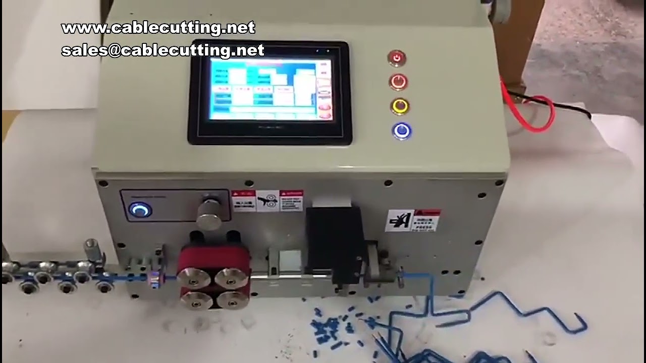Computer Automatic Wire Stripping and Bending Machine 6mm2 16mm2 25mm2 Angle PVC Cable Bender