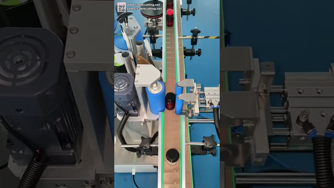 Precise Label Dispensing Round Bottle Labeling Machine Automatic Sticker Applicator System