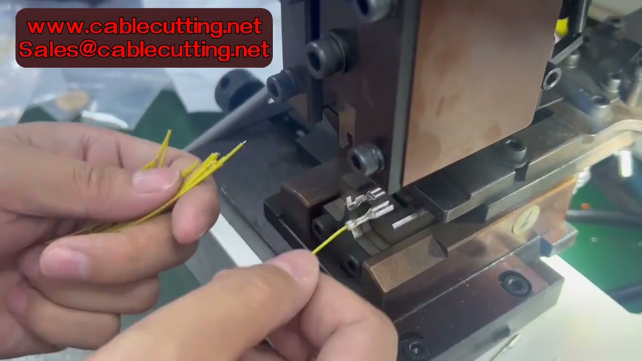 Mesin Crimping Terminal Automatik 2T Senyap - Pemprosesan Wayar Elektrik & Penyambung JST
