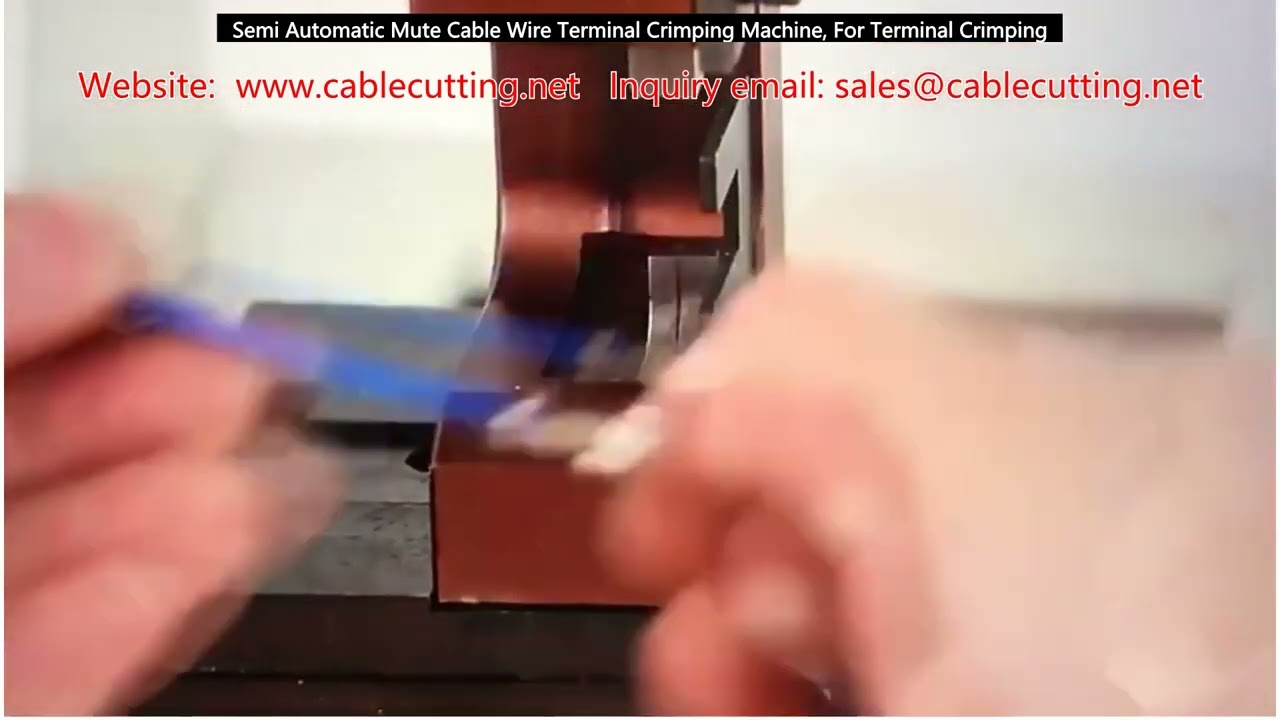 Semi Automatic Mute Cable Wire Terminal Crimping Machine, For Terminal Crimping