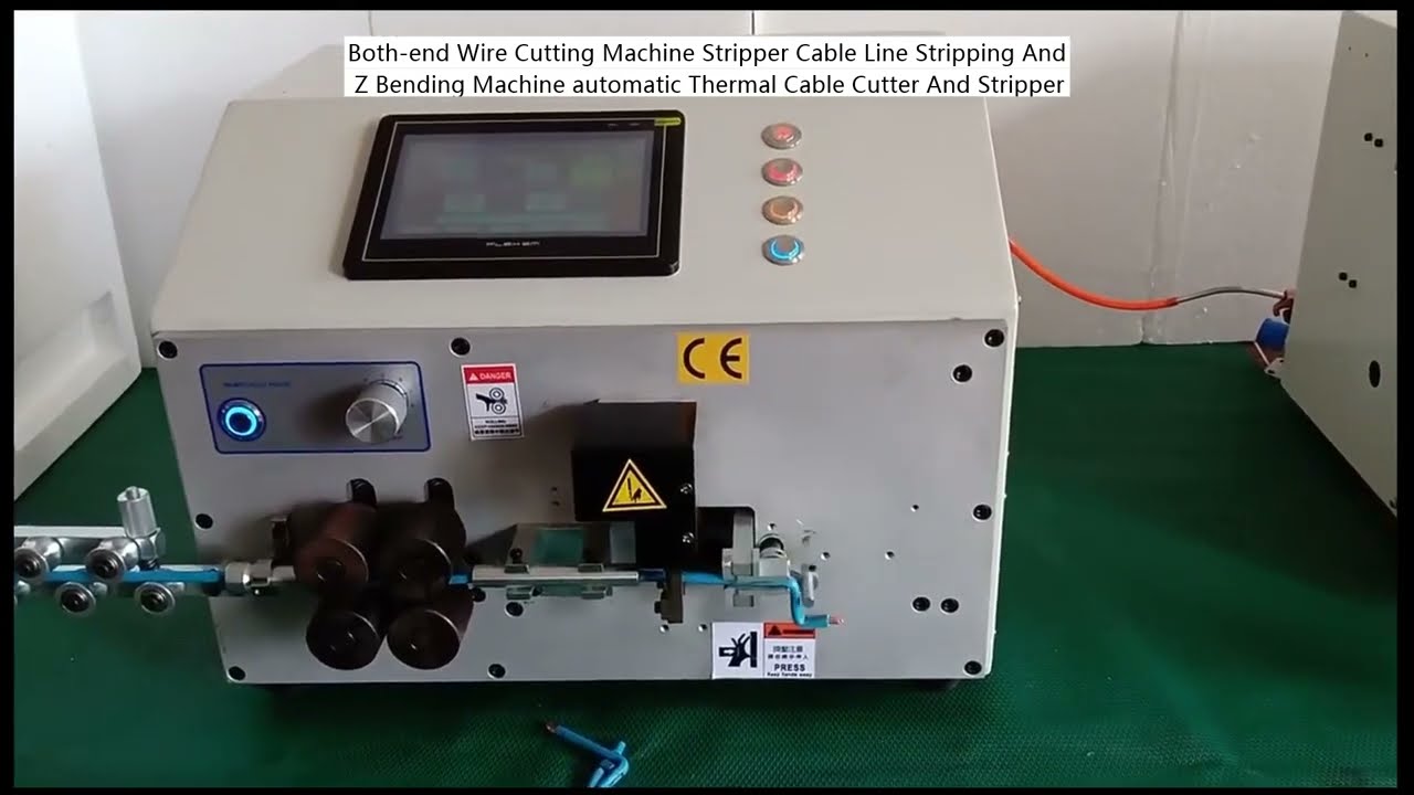 Mesin Pemotong Wayar Dua Hujung & Penanggal Kabel Automatik dengan Fungsi Lenturan Z