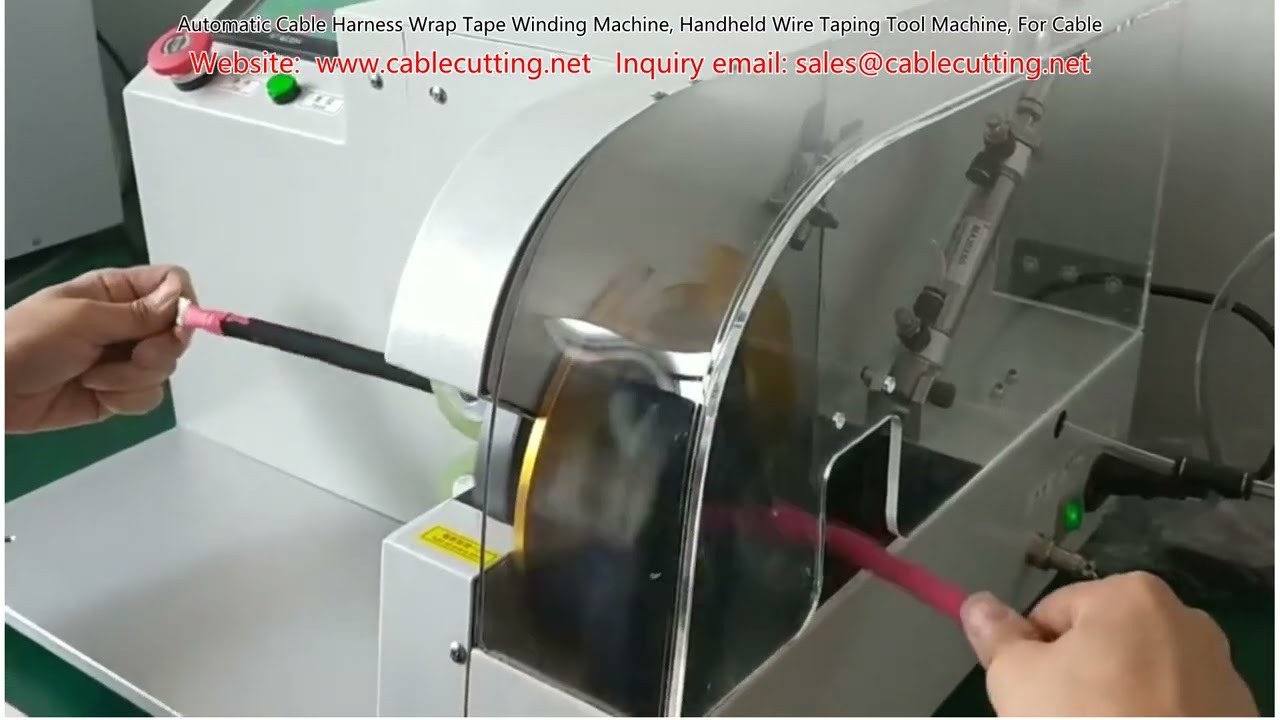 Automatic Cable Harness Wrap Tape Winding Machine, Handheld Wire Taping Tool Machine, For Cable