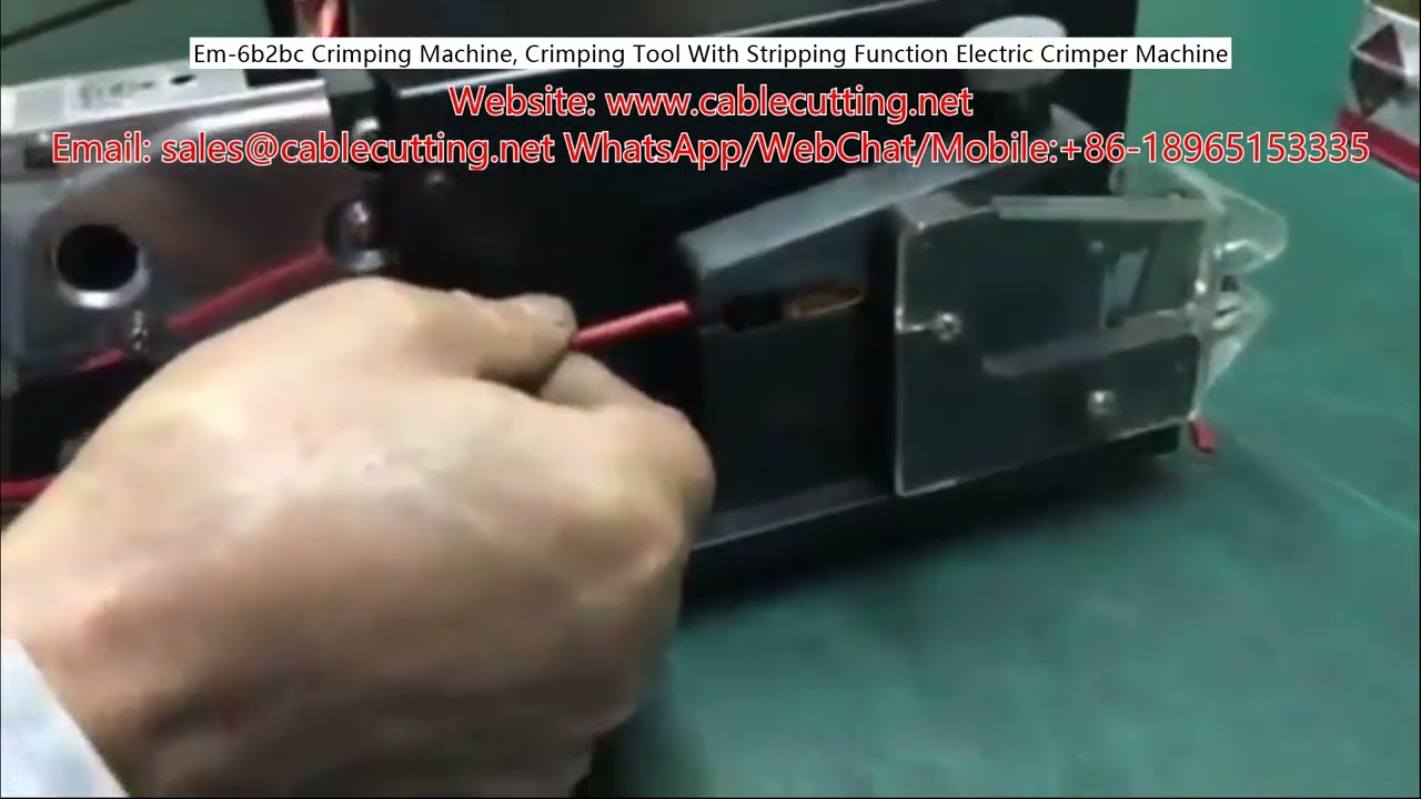 Mesin Crimping EM-6-B-2-BC: Alat Crimping Elektrik dengan Fungsi Pengupasan Wayar