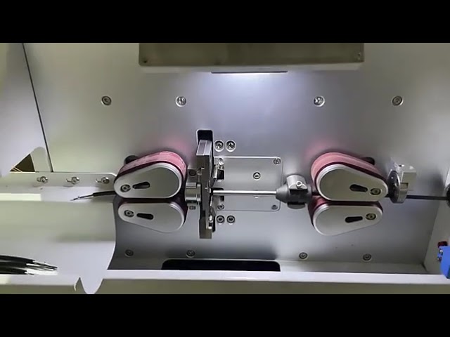 Mesin Pemotong & Penjalur Wayar Kecil Elektrik Automatik Skrin Sentuh