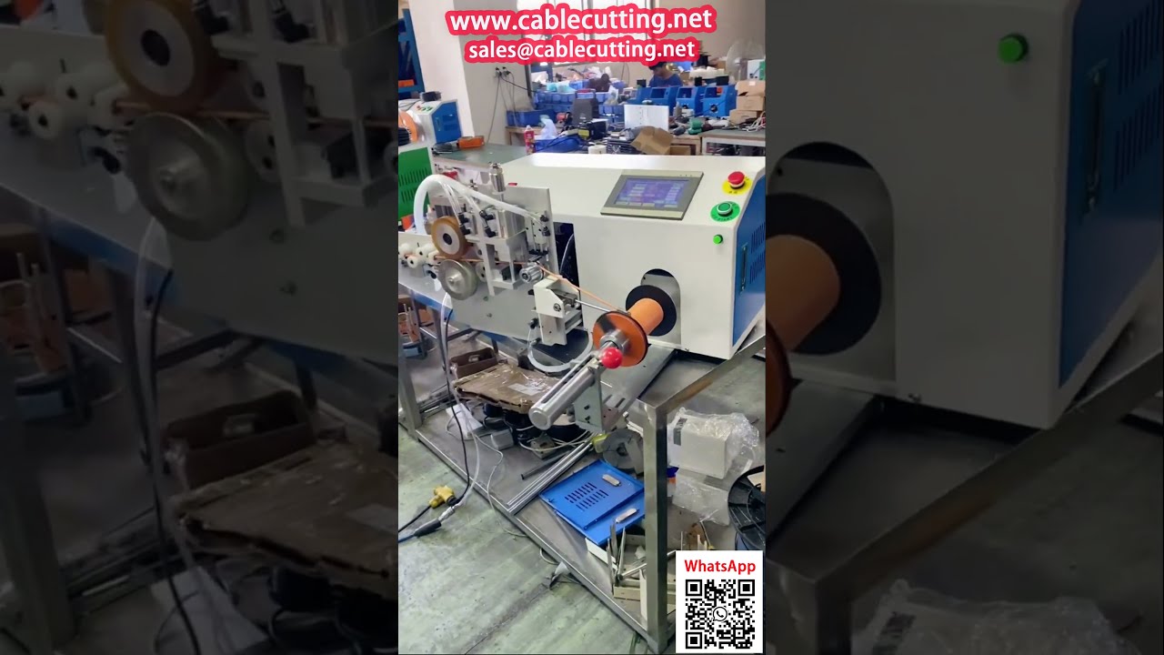 Mesin Penggulung Dawai Kimpalan PVC Automatik dengan Kepala Penyusun & Kaunter