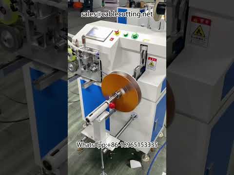 Mesin Penggulung dan Pengikat Automatik dengan Pengiraan Meter – Bahagi Gegelung Wayar Besar kepada Kecil
