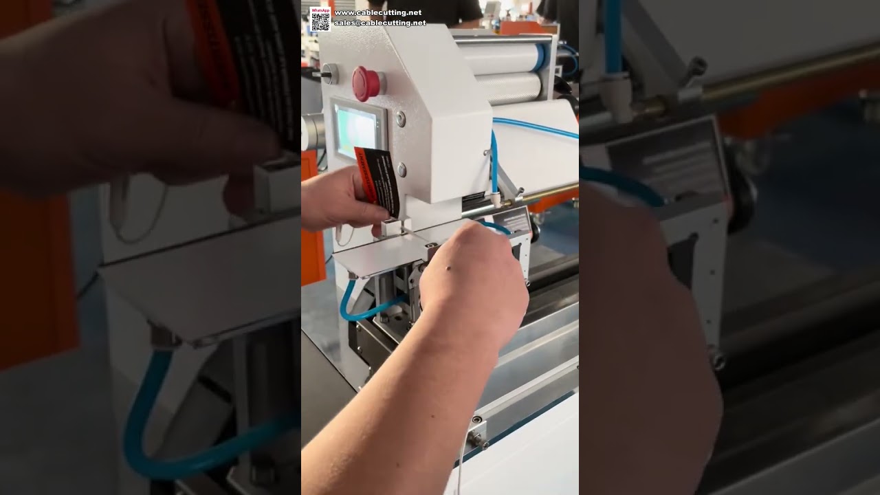 Headphone Cable Fold Labeling Machine High Precision Wire Sticker Applicator for Electronics