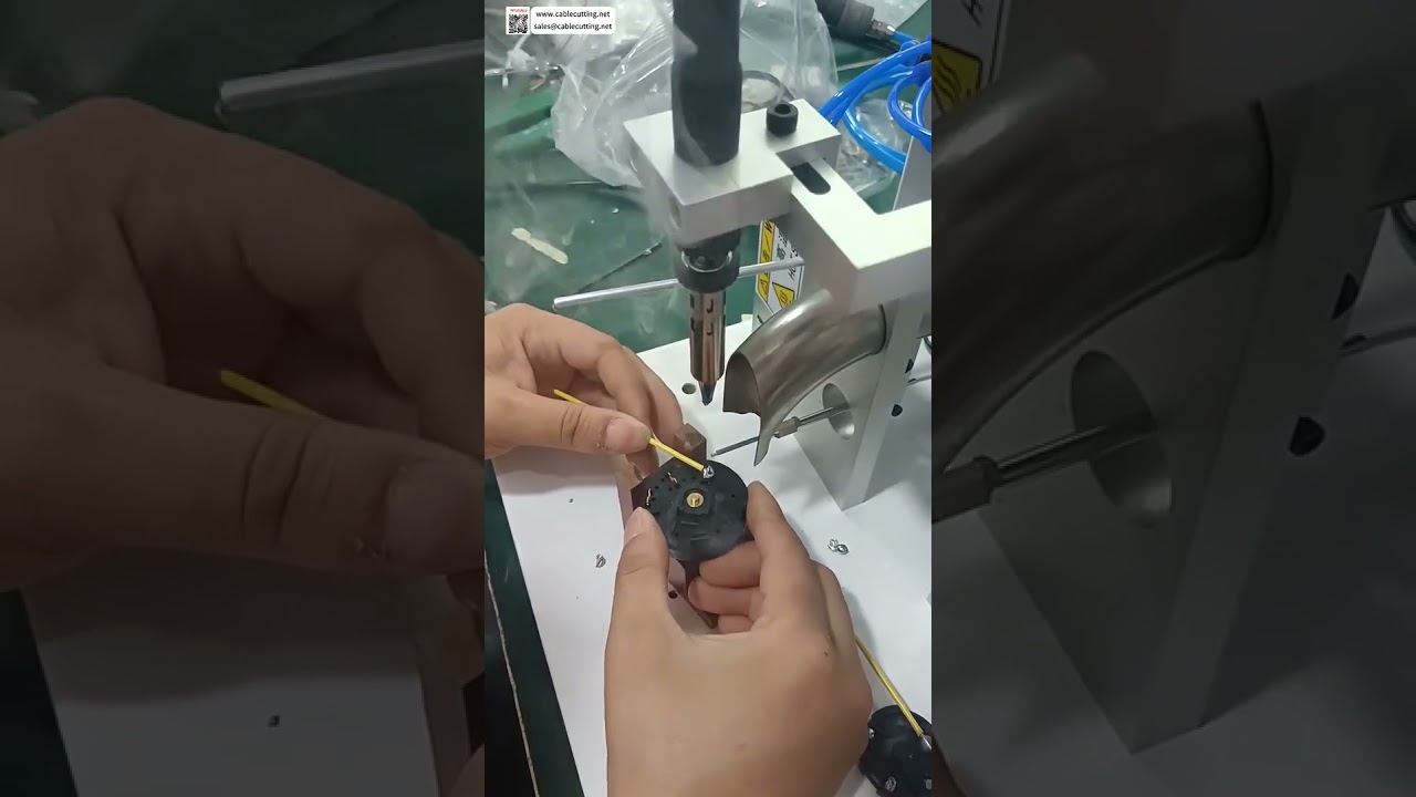 Mesin Pemateri Wayar Separa Automatik  Pematerian Suapan Timah Auto Ketepatan Tinggi Boleh Dipercayai