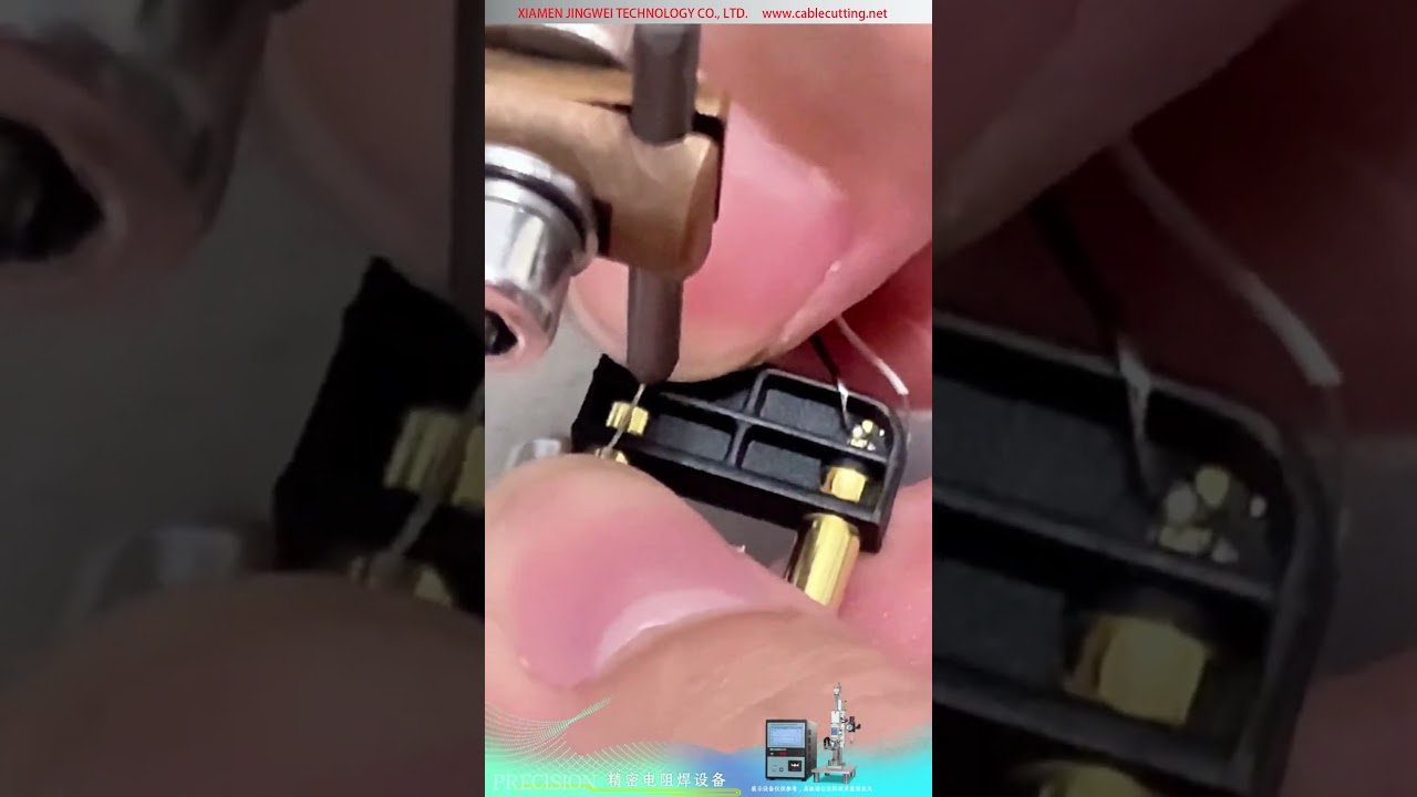 Precision Resistance Welding Machine for Electrical Connector Round PIN Plug Terminal and Cable