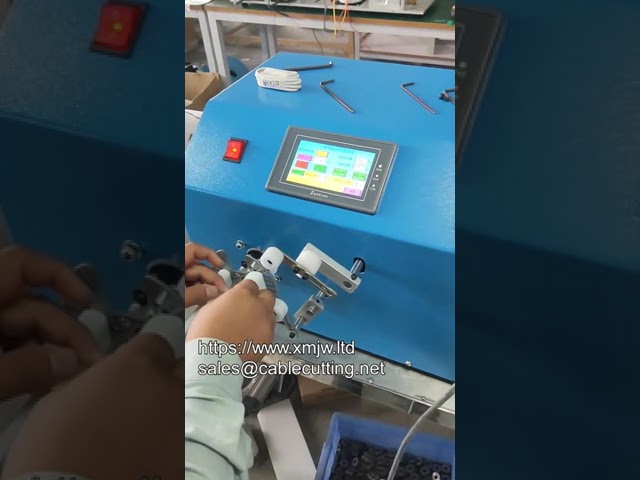 Mesin Penggulung dan Pengikat Kabel Data iPhone Automatik