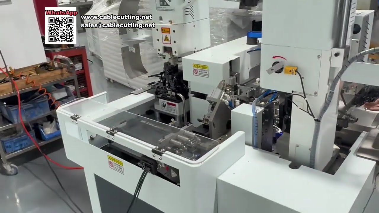 Máquina multifuncional para processamento de cabos planos de 1 a 4 polegadas com sistema de monit...