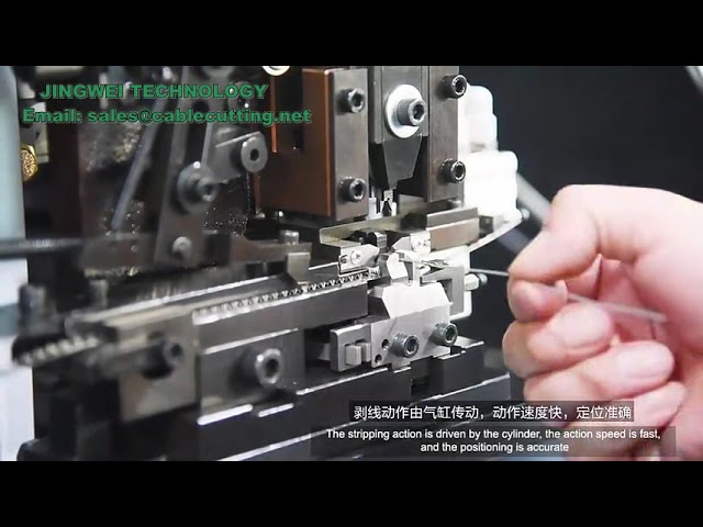 Mesin Penanggal dan Crimp Kabel Semi-Automatik untuk Terminal Molex & JST XH | Efisien dan Tepat
