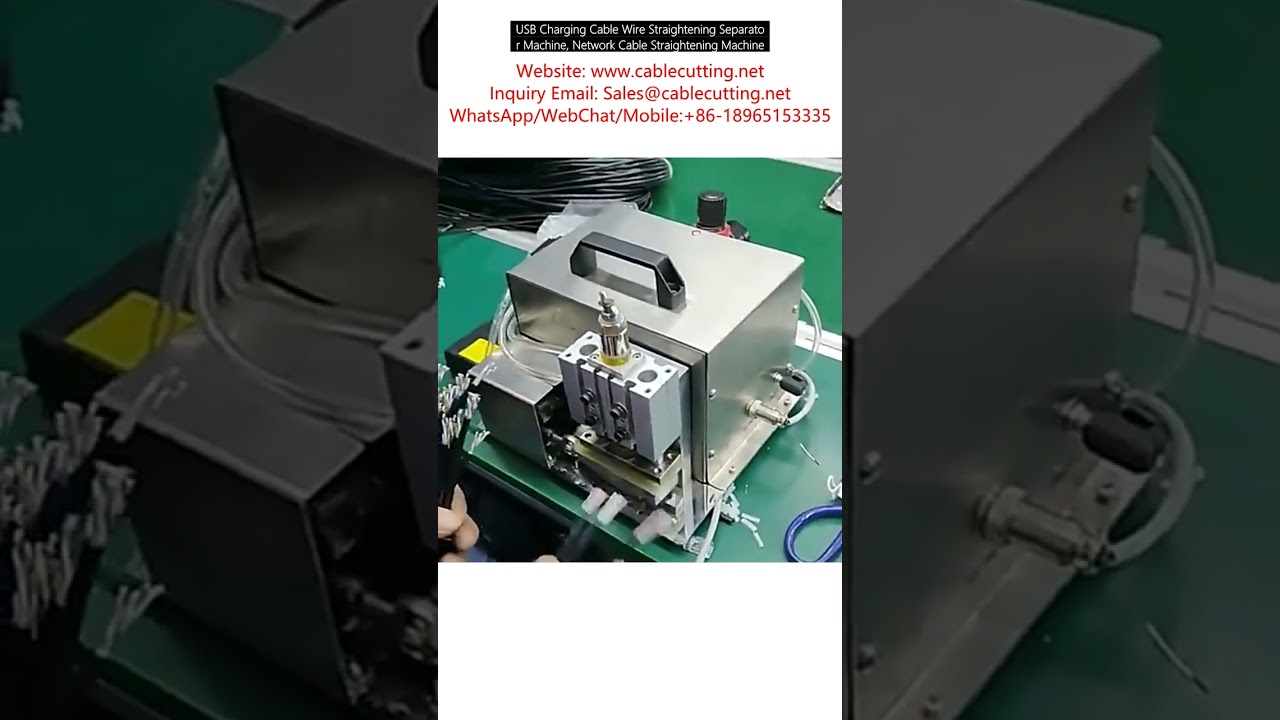 Mesin Pelurus & Pemisah Kabel Pengecas USB dan Kabel Rangkaian | Automasi Kilang