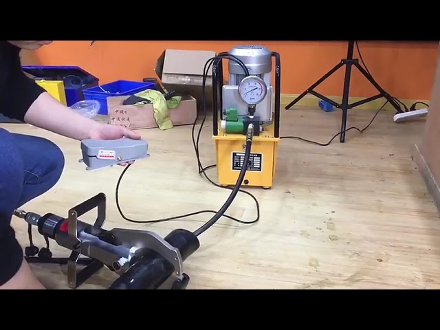 Pam Hidraulik Elektromagnet 700A | Kawalan Suis Kaki, 380V 7L – Efisien & Tahan Lama
